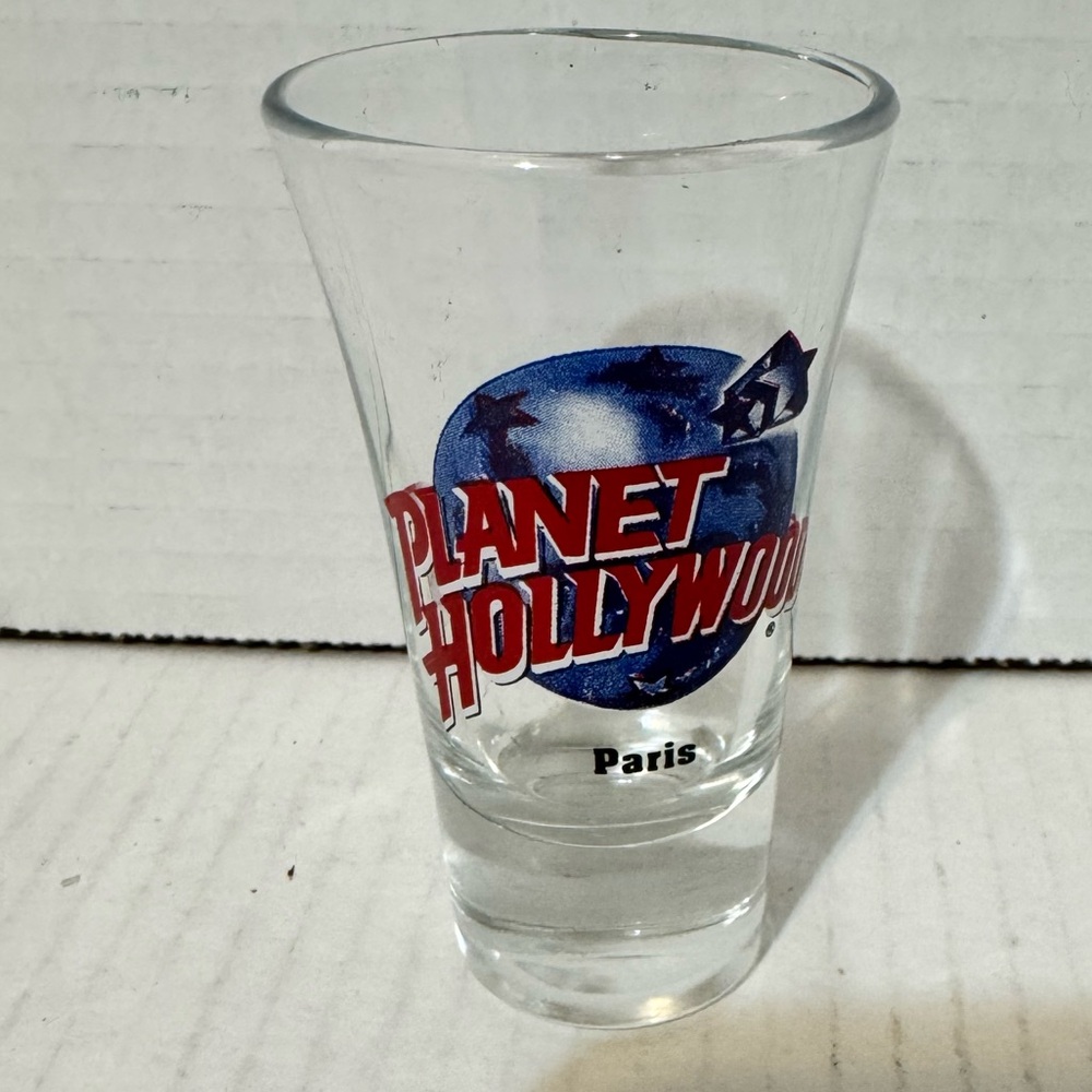 Paris- shot glass- Planet Hollywood -  Great Collectible-